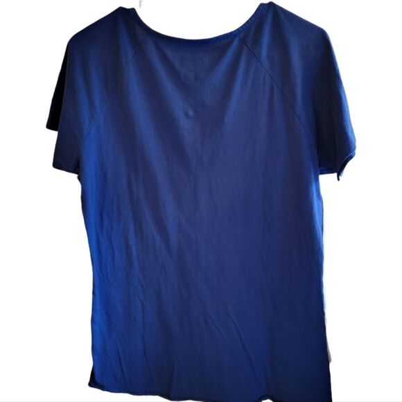 LA Dodgers Vintage MLB Gray Blue Silver V-Neck Tee Size Large - Picture 4 of 4